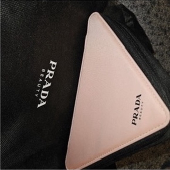 Prada Beauty Pink and Black Cosmetic Bag - Picture 10 of 16
